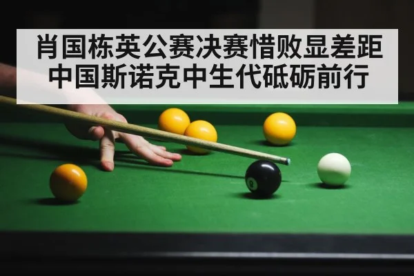 肖国栋英公赛决赛惜败显差距 中国斯诺克中生代砥砺前行
